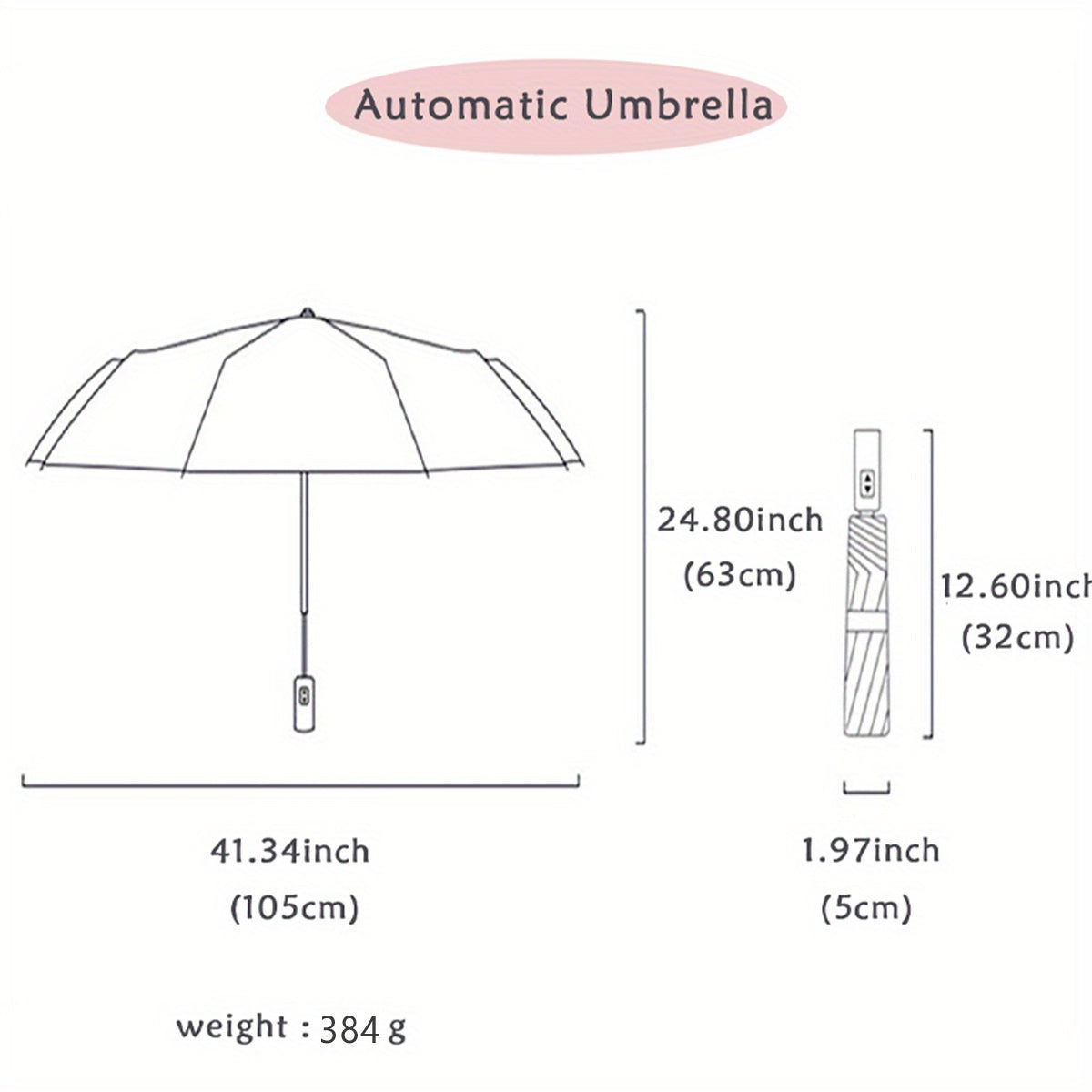 Nuvien Windproof Auto Umbrella