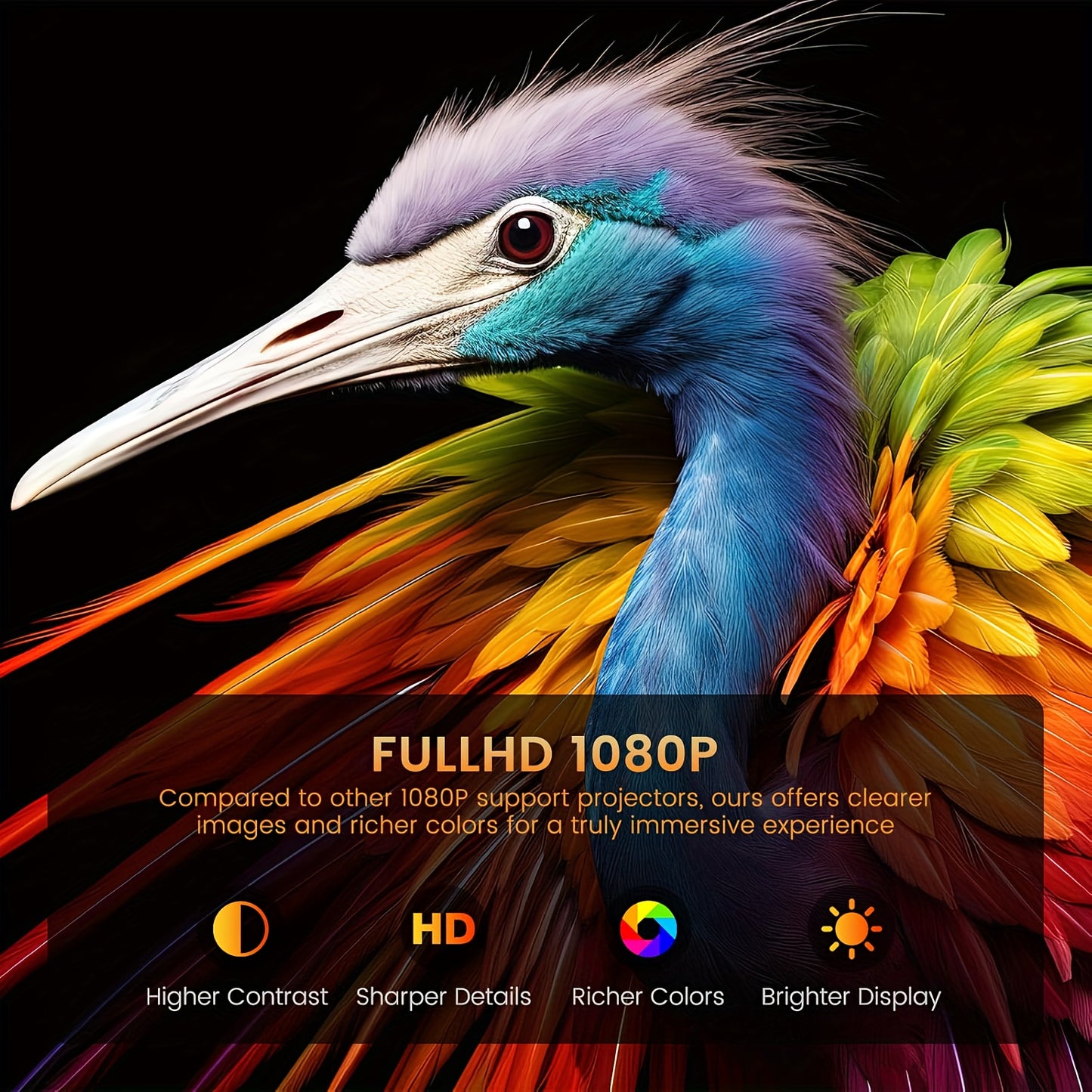 Nuvien Tragbarer 4K Smart-Projektor