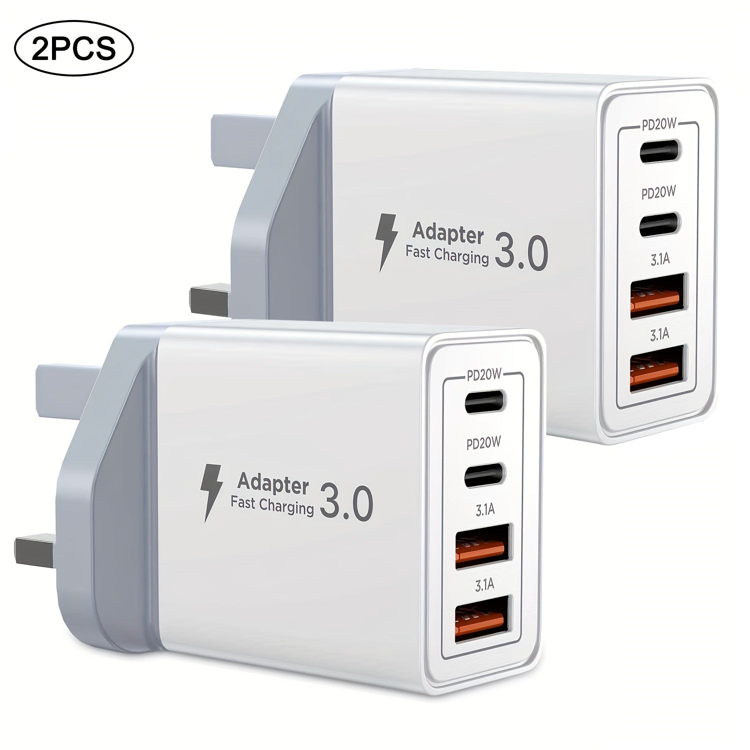 Nuvien 40W Dual USB-C Power Adapter