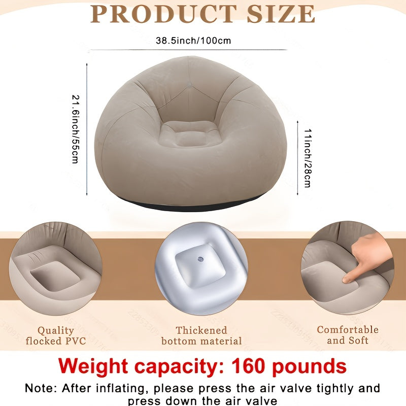 Nuvien Large Inflatable Bean Chair