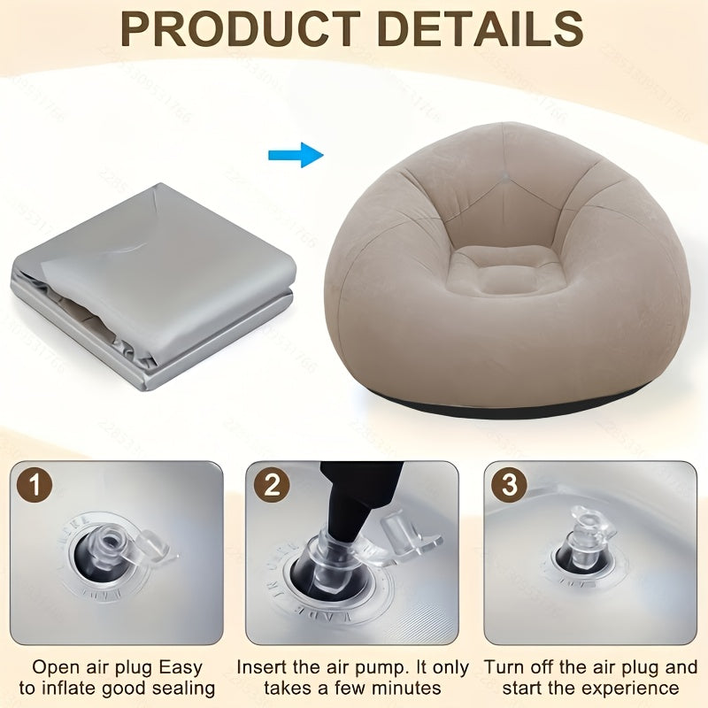 Nuvien Large Inflatable Bean Chair