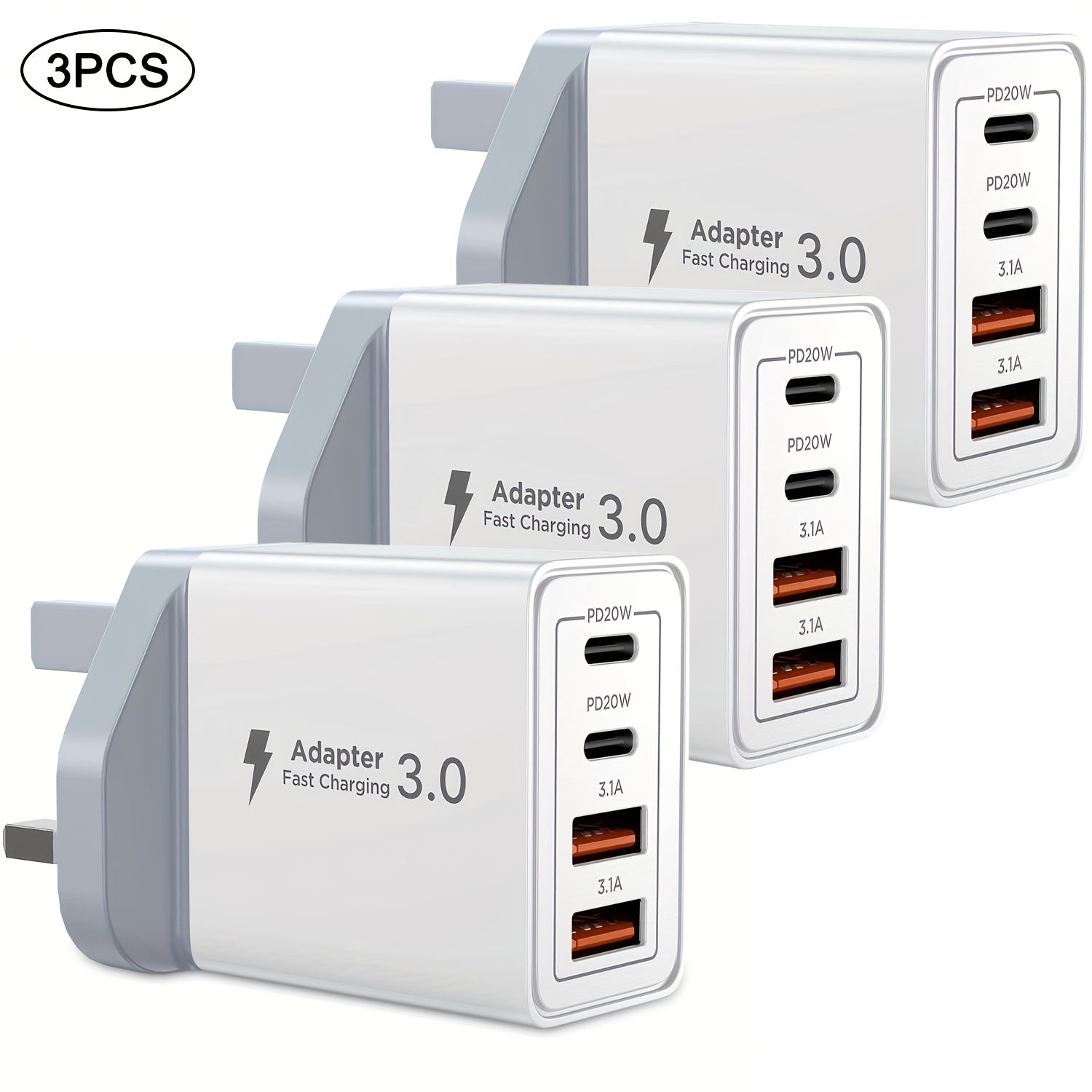 Nuvien 40W Dual USB-C Power Adapter