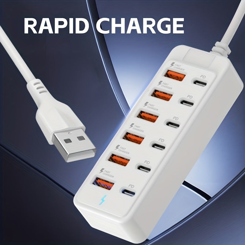 Nuvien 12-Port USB Fast Charging Station