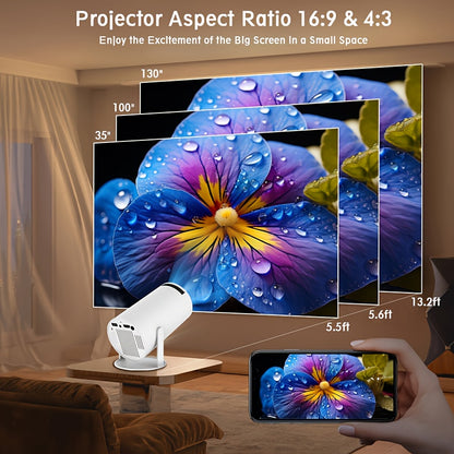 Nuvien Tragbarer 4K Smart-Projektor