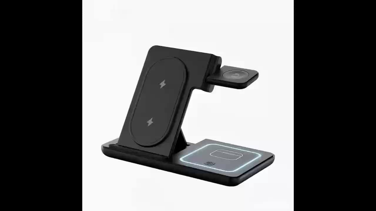 Nuvien 3-in-1 Foldable Wireless Charging Station