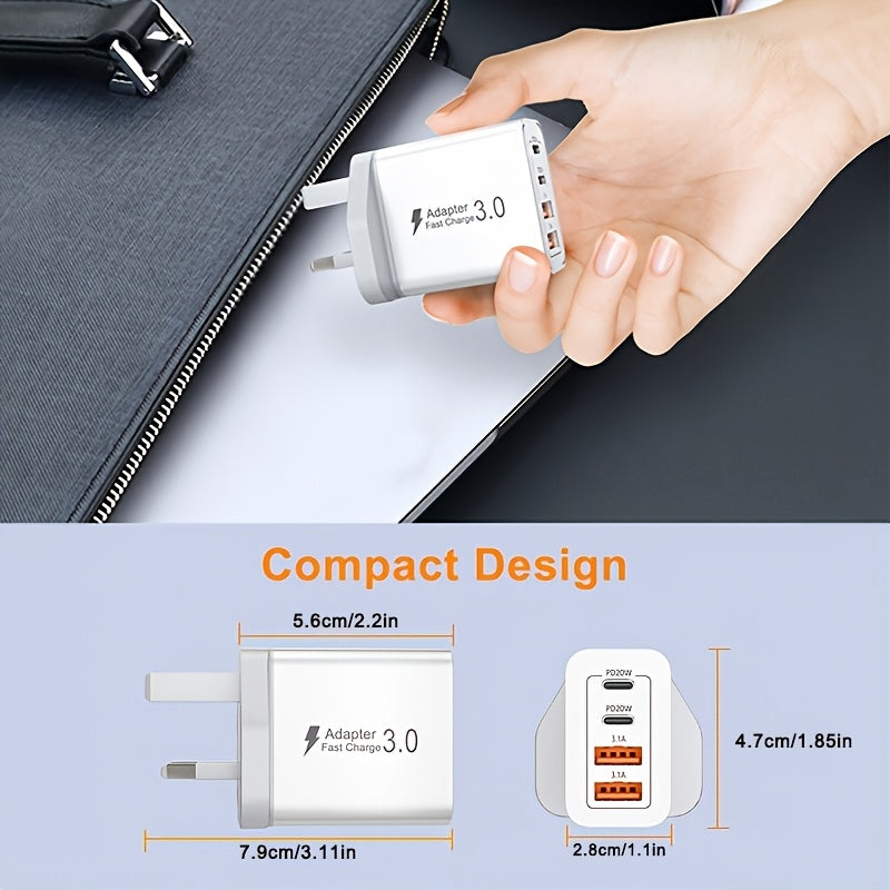 Nuvien 40W Dual USB-C Power Adapter