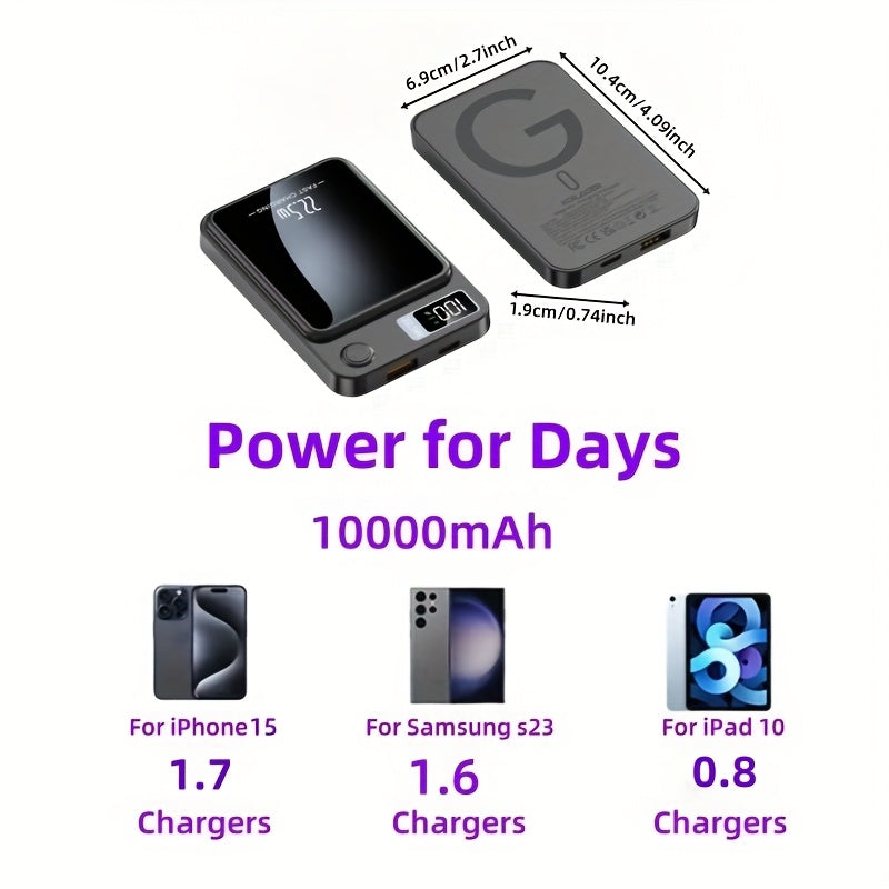 Nuvien 10000mAh Magnetic Power Bank