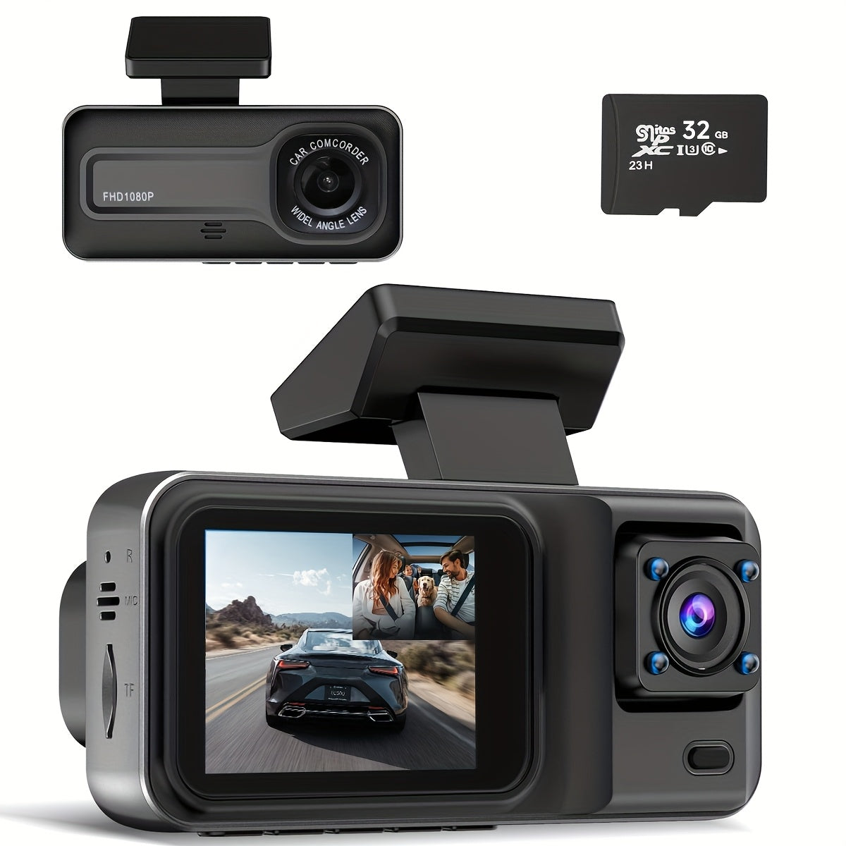 Nuvien Dual Lens Car Dashcam