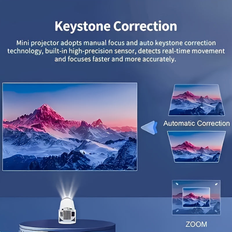 Nuvien Tragbarer 4K Smart-Projektor